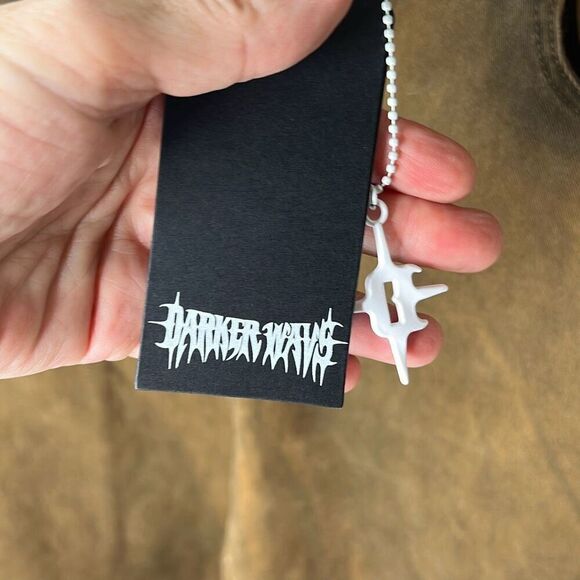 Dolls Kill Darker Waves FADER OVERSIZED BAGGY PANTS Brown Acid Wash Size XS Nwt - Picture 2 of 7